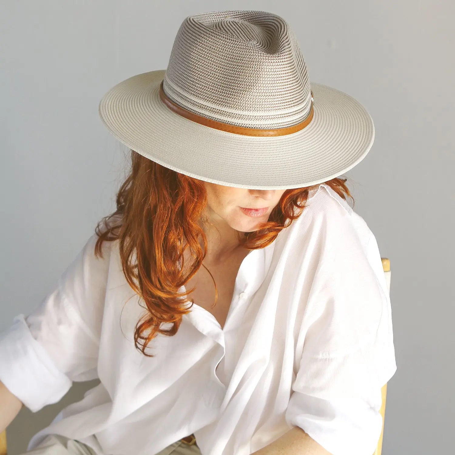 Bella Fedora Stone-Ivory Sunhat House of Ord Cape Town