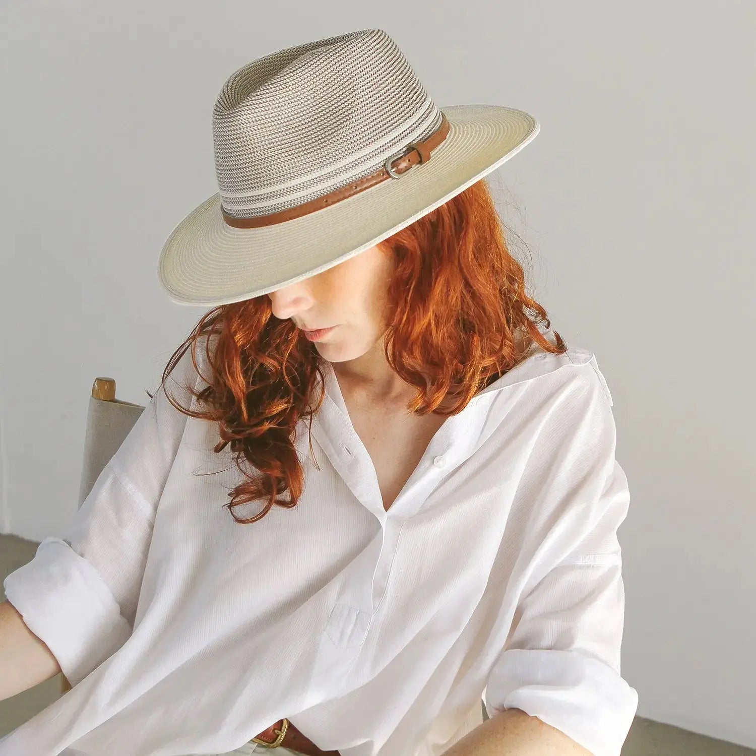 Bella Fedora Stone-Ivory Sunhat House of Ord Cape Town